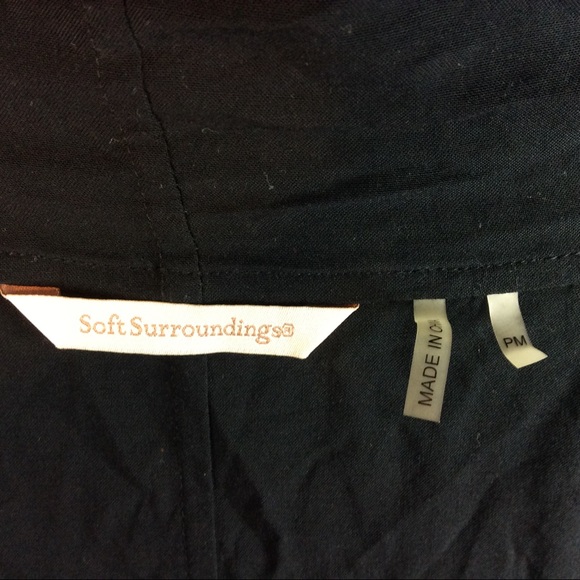 Soft Surroundings Zippered Jacket Vest Petite M - Picture 5 of 5